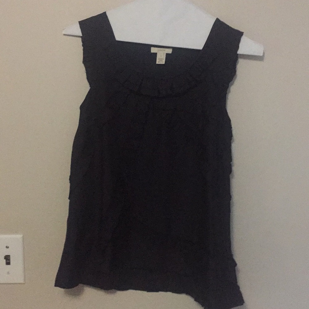 Black Silk J. Crew Top
